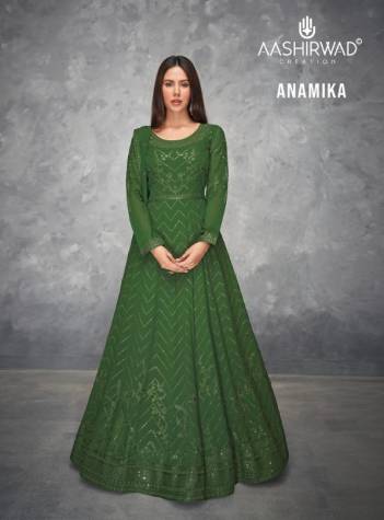 Anamika By Aashirwad Creation Designer Partywear Gown Collection